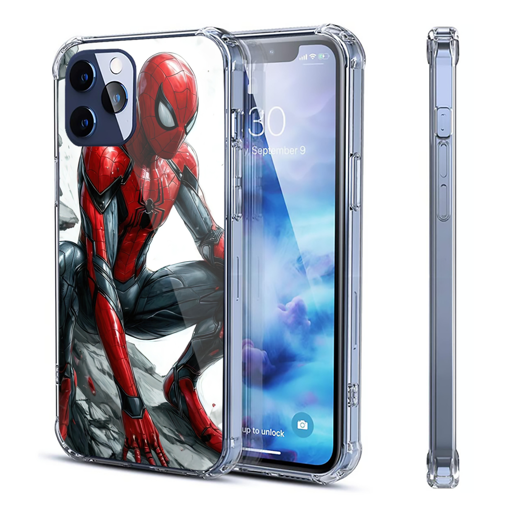 Spider Man スパイダーマン 【iPhone 12シリーズ対応】透明スマホケース（クリアソフトケース）